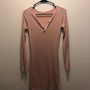 Blush mini sweater dress